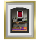 Vivarti DIY 3D Mounted Sports Shirt Display Gold  Frame with Colour Mounts-90