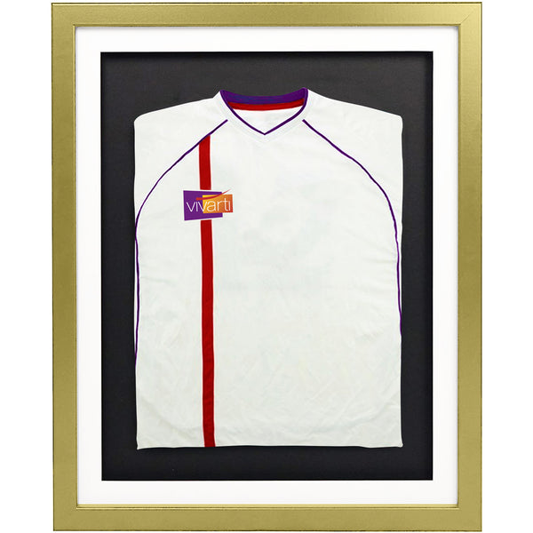 Vivarti DIY 3D Mounted Sports Shirt Display Gold Frame