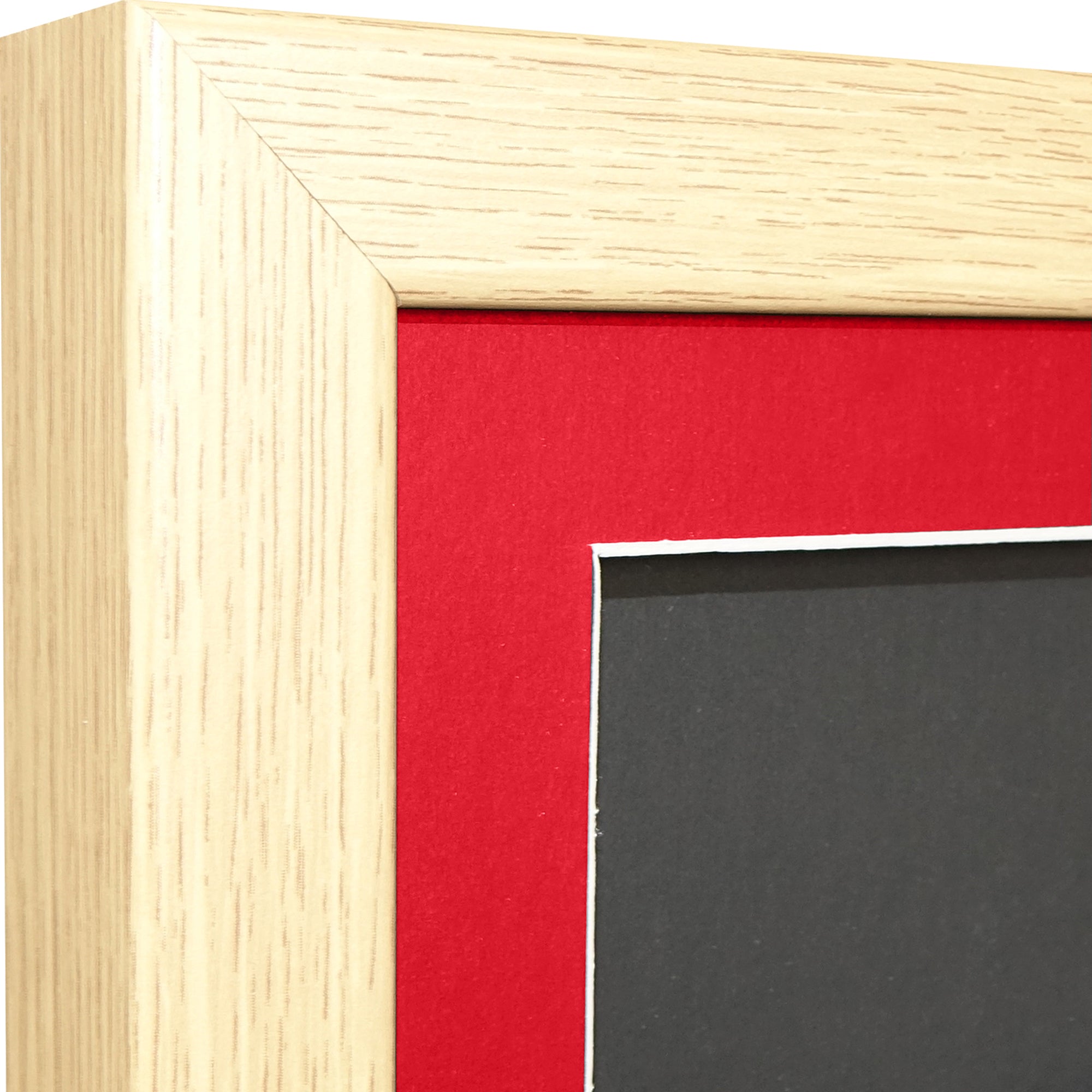 Vivarti DIY 3D Mounted Sports Shirt Display Oak Frame with Colour Mounts