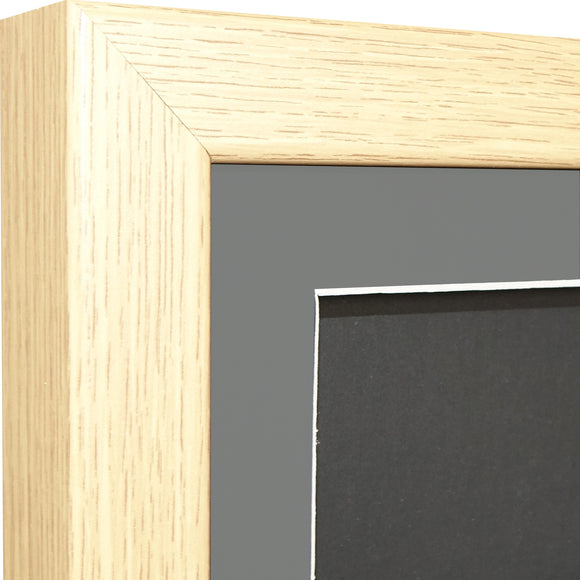 Vivarti DIY 3D Mounted Sports Shirt Display Oak Frame with Colour Mounts