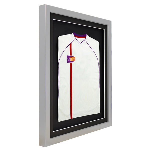 Vivarti DIY 3D Mounted Sports Shirt Display Silver Frame