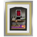 Vivarti DIY 3D Mounted Sports Shirt Display Silver  Frame with Colour Mounts-75