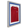 Vivarti DIY 3D Mounted Sports Shirt Display Silver  Frame with Colour Mounts