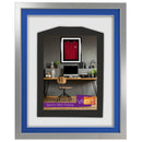 Vivarti DIY 3D Mounted Sports Shirt Display Silver  Frame with Colour Mounts-77