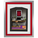 Vivarti DIY 3D Mounted Sports Shirt Display Silver  Frame with Colour Mounts-79