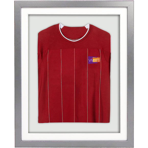 Vivarti DIY 3D Mounted Sports Shirt Display Silver Frame