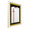 Vivarti DIY 3D Mounted Sports Shirt Display White  Frame with Colour Mounts