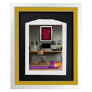 Vivarti DIY 3D Mounted Sports Shirt Display Gloss White Frame with Colour Mounts-26