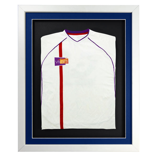 Vivarti DIY 3D Mounted Sports Shirt Display White  Frame with Colour Mounts