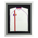 Vivarti DIY 3D Mounted Sports Shirt Display Gloss White Frame with Colour Mounts-8