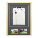 Vivarti DIY Sports Shirt Display 3D + Double Aperture Oak Frame-5