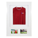 Vivarti DIY Sports Shirt Display 3D + Double Aperture Gloss White Frame-4