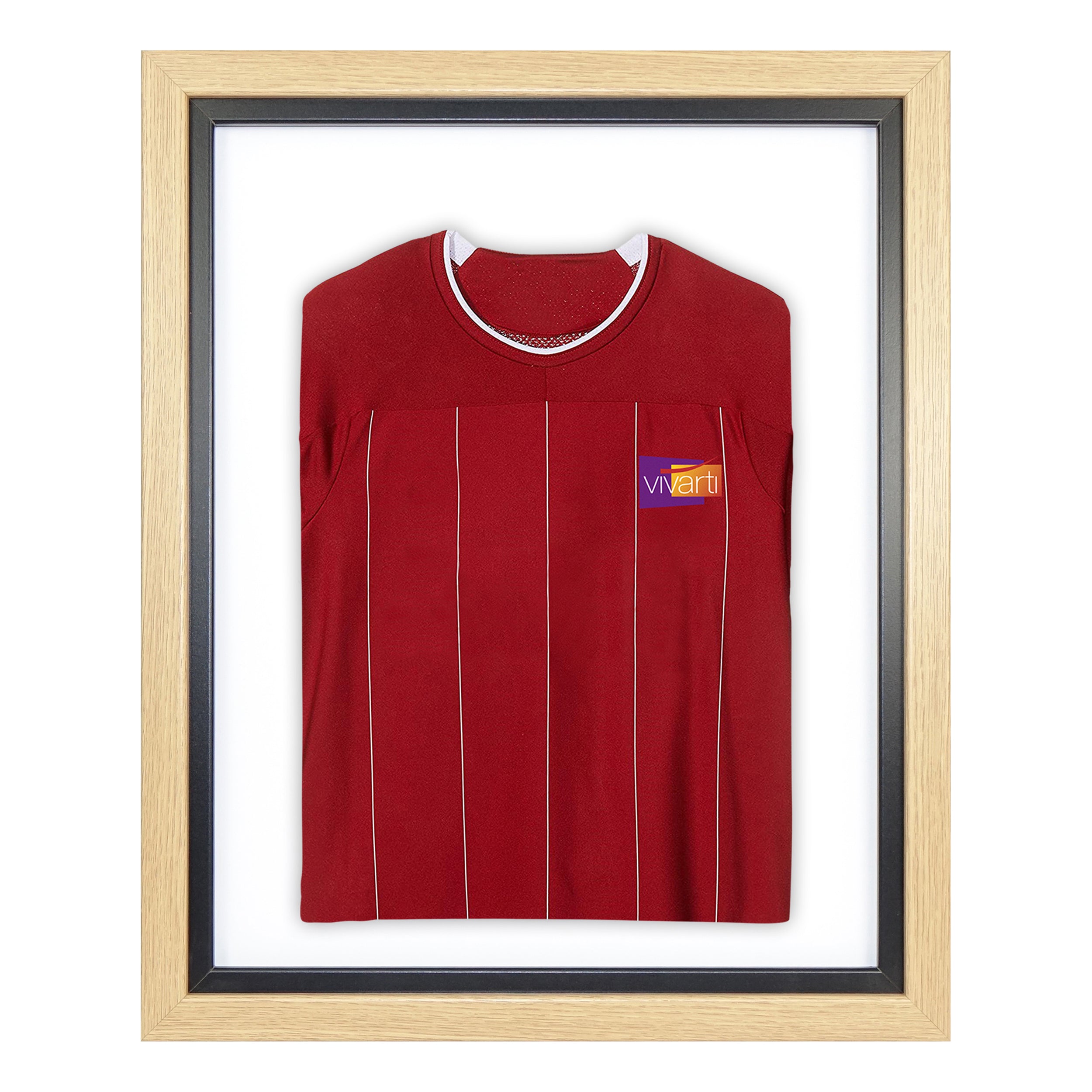 Vivarti DIY Sports Shirt Display Standard Oak Frame