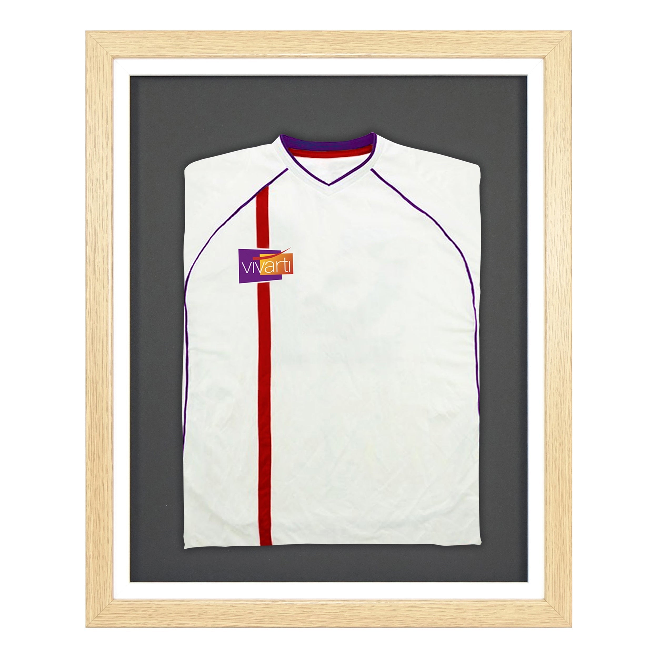 Vivarti DIY Sports Shirt Display Standard Oak Frame