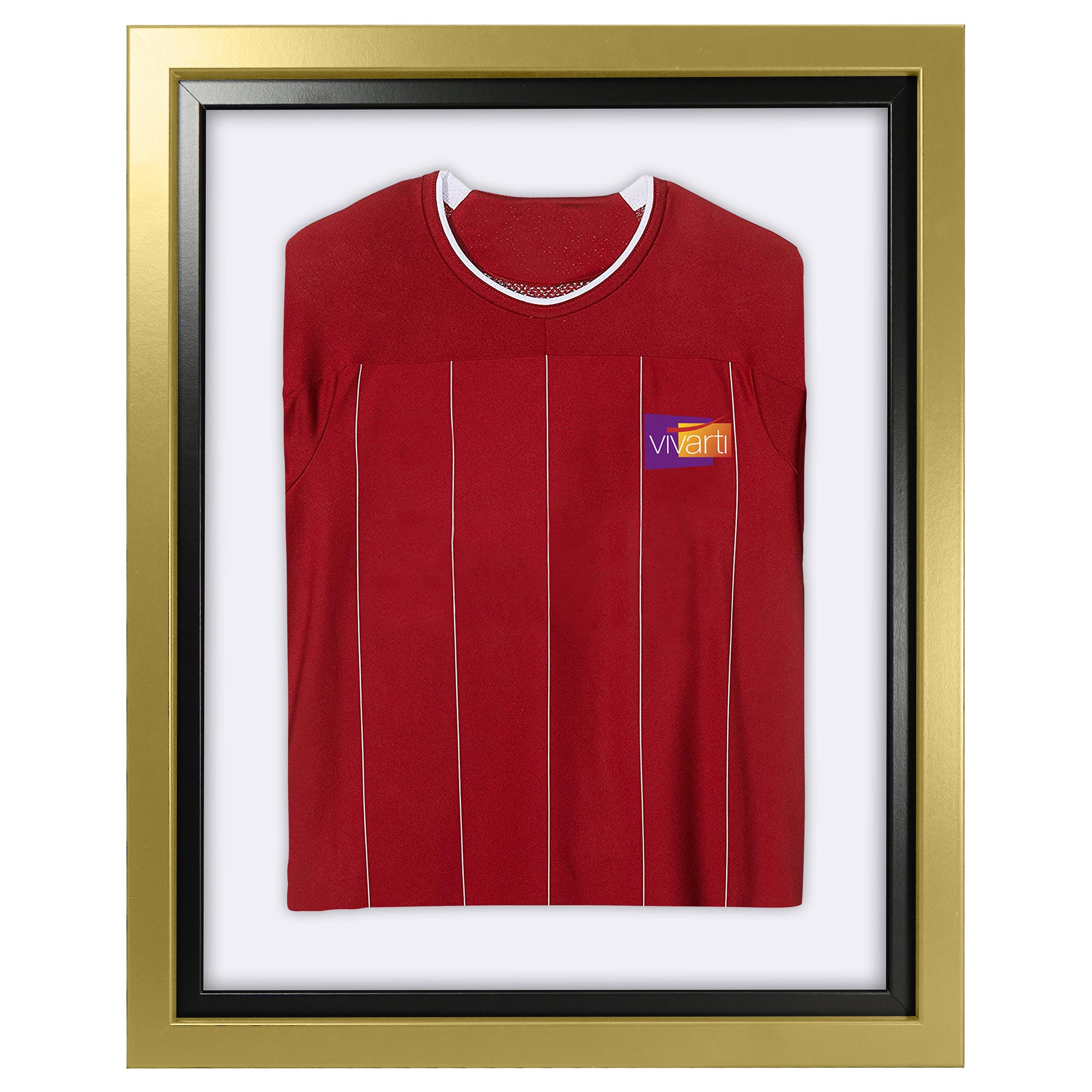 Vivarti DIY Sports Shirt Display Standard Gold Frame