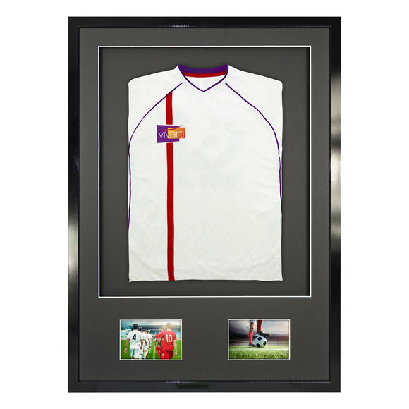 Vivarti DIY Sports Shirt Display 3D + Double Aperture Gloss Black Frame