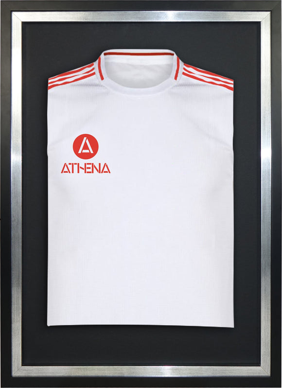 Athena Premium Wood DIY Sports Shirt Display Standard Black Frame