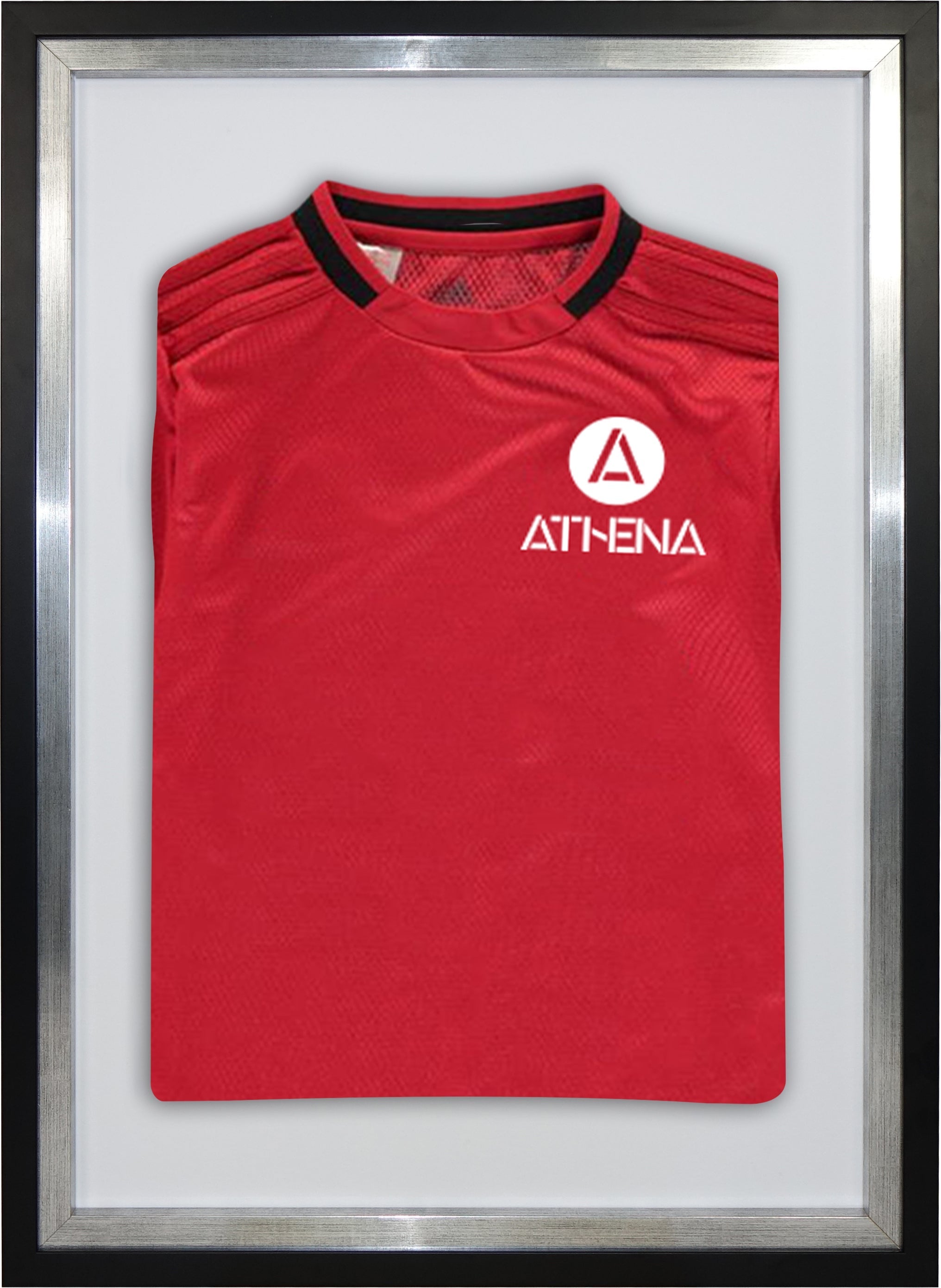 Athena Premium Wood DIY Sports Shirt Display Standard Black Frame