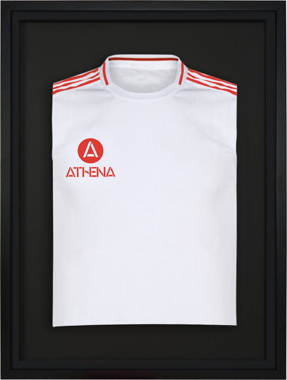 Athena Premium Wood DIY Sports Shirt Display Standard Black Frame