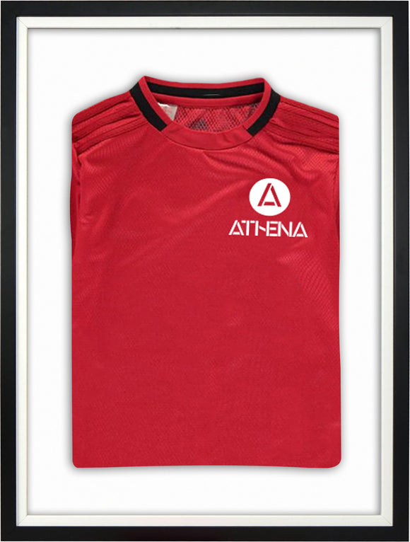 Athena Premium Wood DIY Sports Shirt Display Standard Black Frame