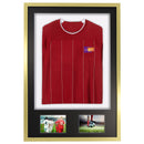 Vivarti DIY 3D Mounted + Double Aperture Sports Shirt Display Gold Frame-6