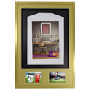 Vivarti DIY 3D Mounted + Double Aperture Sports Shirt Display Gold  Frame with Colour Mounts-74