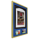 Vivarti DIY 3D Mounted + Double Aperture Sports Shirt Display Gold  Frame with Colour Mounts-124