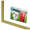 Vivarti DIY 3D Mounted + Double Aperture Sports Shirt Display Gold Frame