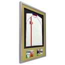 Vivarti DIY 3D Mounted + Double Aperture Sports Shirt Display Silver Frame with Colour Mounts-27