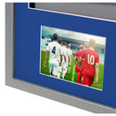 Vivarti DIY 3D Mounted + Double Aperture Sports Shirt Display Silver Frame with Colour Mounts-125