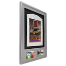 Vivarti DIY 3D Mounted + Double Aperture Sports Shirt Display Silver Frame with Colour Mounts-97