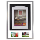 Vivarti DIY 3D Mounted + Double Aperture Sports Shirt Display Silver Frame-43