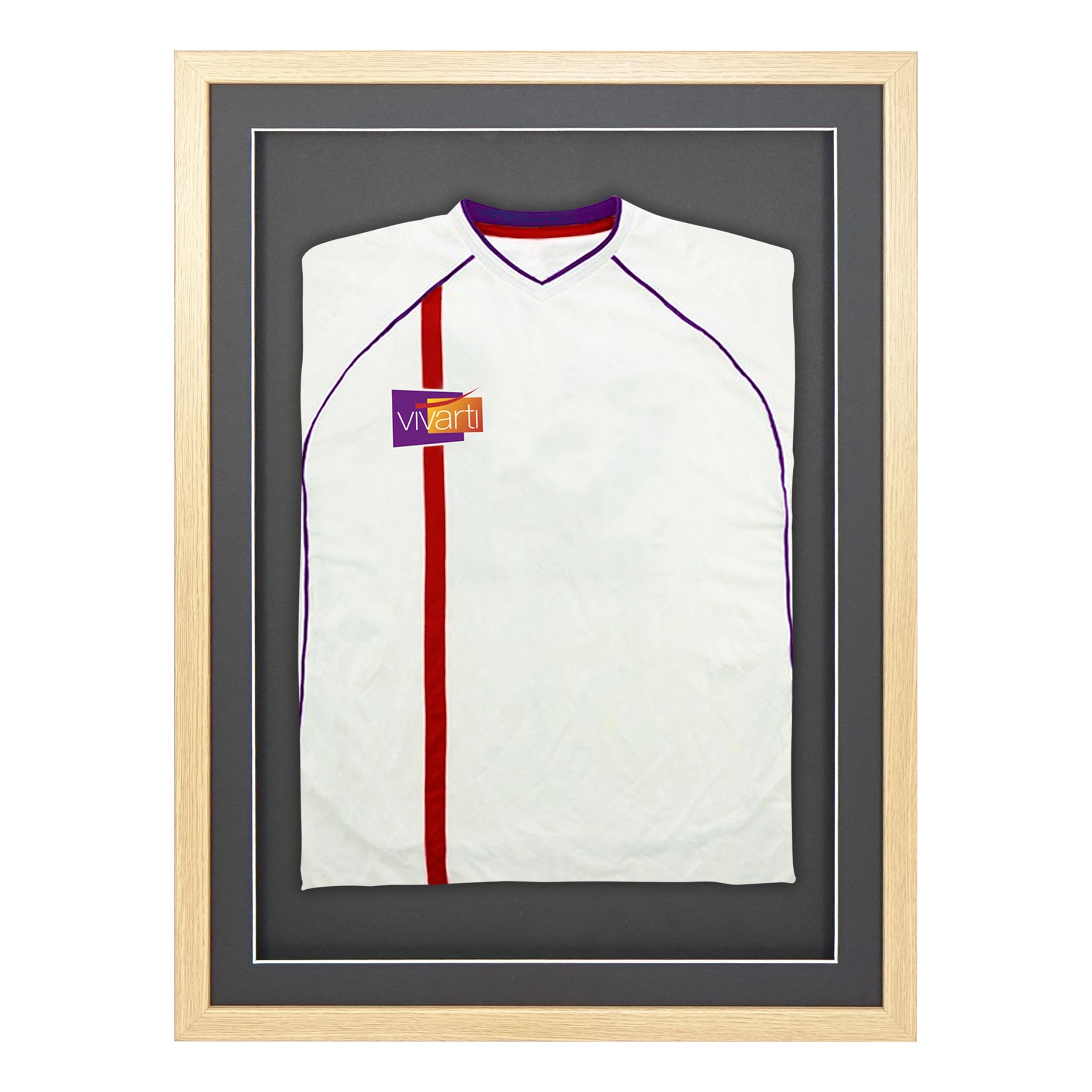Vivarti DIY Sports Shirt Display 3D Oak Frame