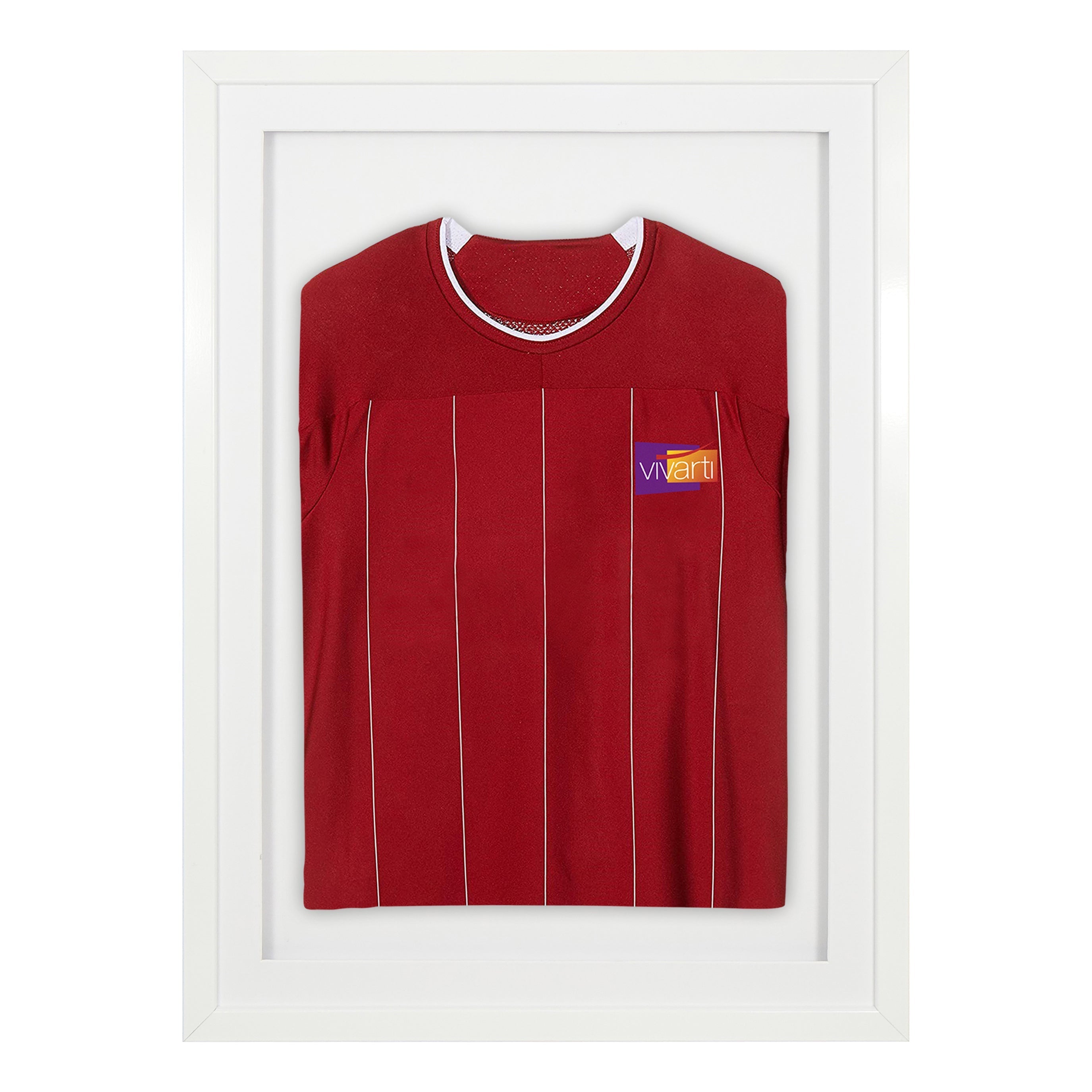 Vivarti DIY Sports Shirt Display 3D Gloss White Frame