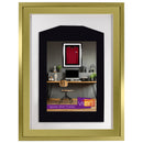 Vivarti DIY 3D Mounted Sports Shirt Display Gold  Frame with Colour Mounts-76