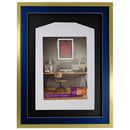 Vivarti DIY 3D Mounted Sports Shirt Display Gold  Frame with Colour Mounts-77