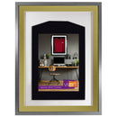 Vivarti DIY 3D Mounted Sports Shirt Display Silver  Frame with Colour Mounts-91