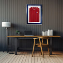 Vivarti DIY 3D Mounted Sports Shirt Display Silver  Frame with Colour Mounts-69