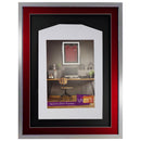 Vivarti DIY 3D Mounted Sports Shirt Display Silver  Frame with Colour Mounts-94