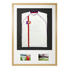 Vivarti DIY Sports Shirt Display 3D + Double Aperture Oak Frame