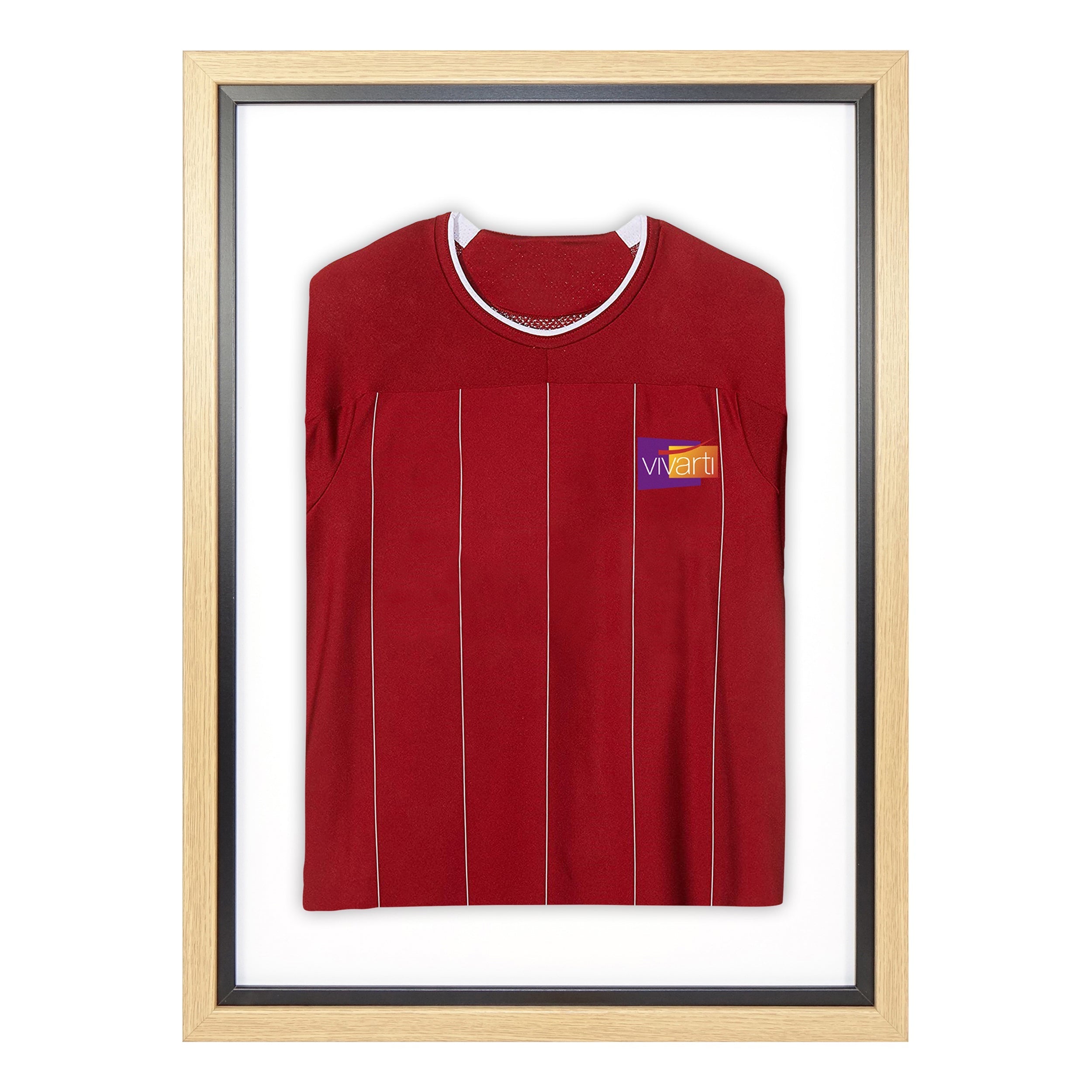 Vivarti DIY Sports Shirt Display Standard Oak Frame