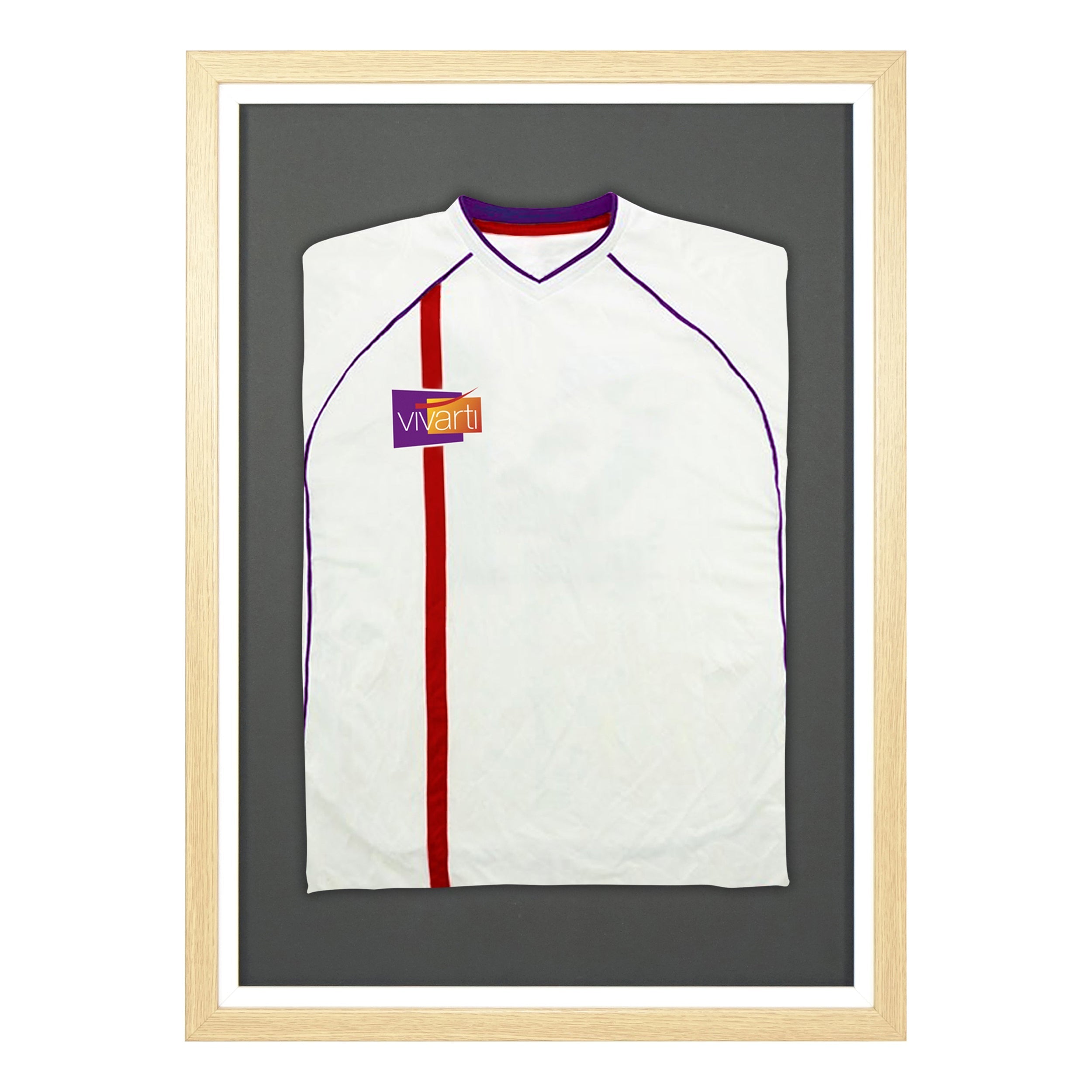 Vivarti DIY Sports Shirt Display Standard Oak Frame