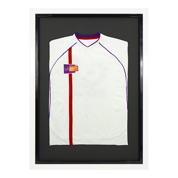 Vivarti DIY Sports Shirt Display Standard Gloss White Frame
