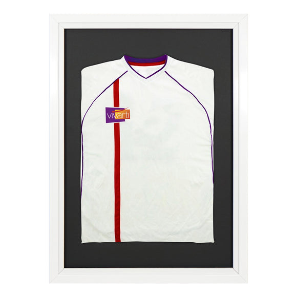 Vivarti DIY Sports Shirt Display Standard Gloss White Frame