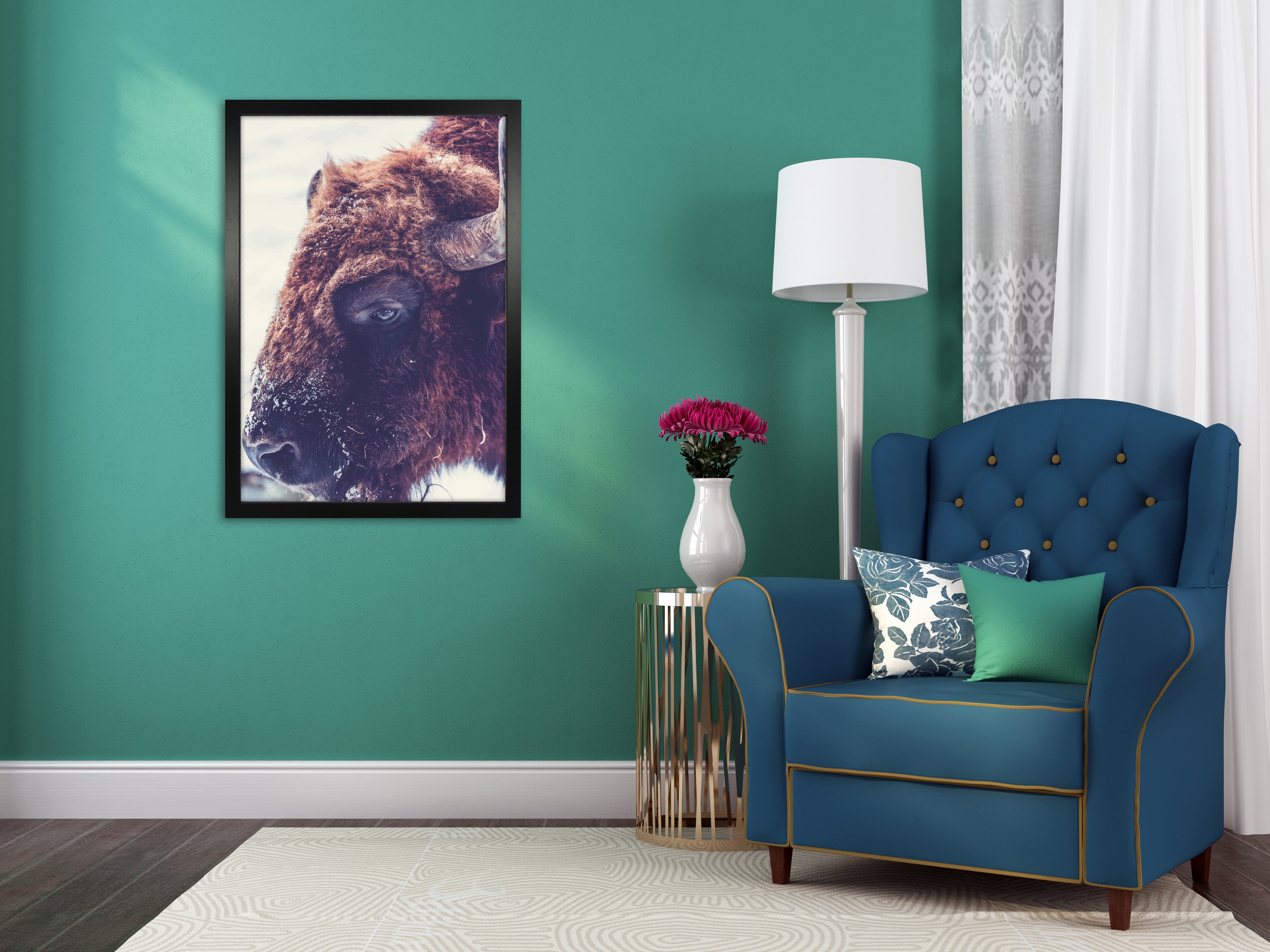 Athena Matt Black Block Premium Wood Picture Frame
