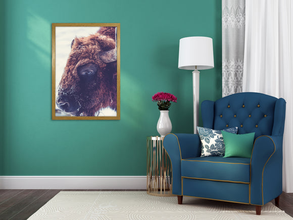 Athena thin Oak Block Premium Wood Picture Frame