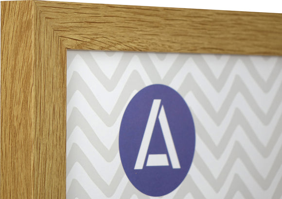 Athena Oak Block Premium Wood Picture Frame