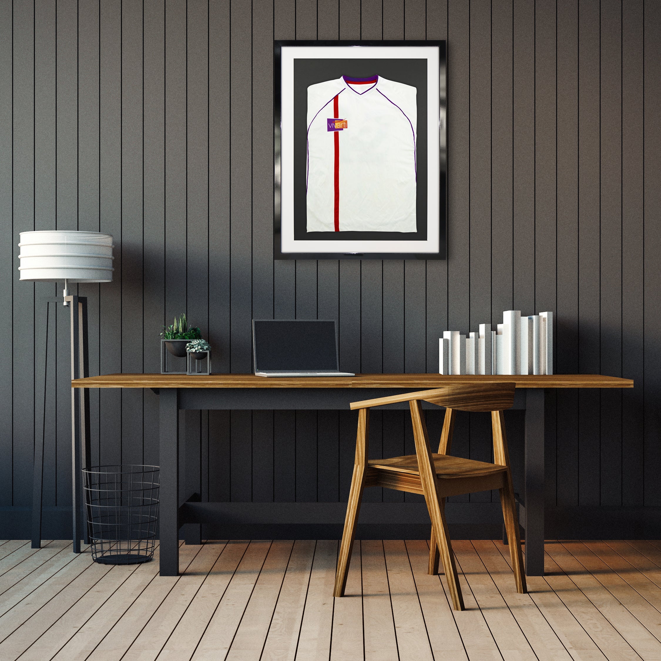 Vivarti DIY Sports Shirt Display 3D Gloss Black Frame