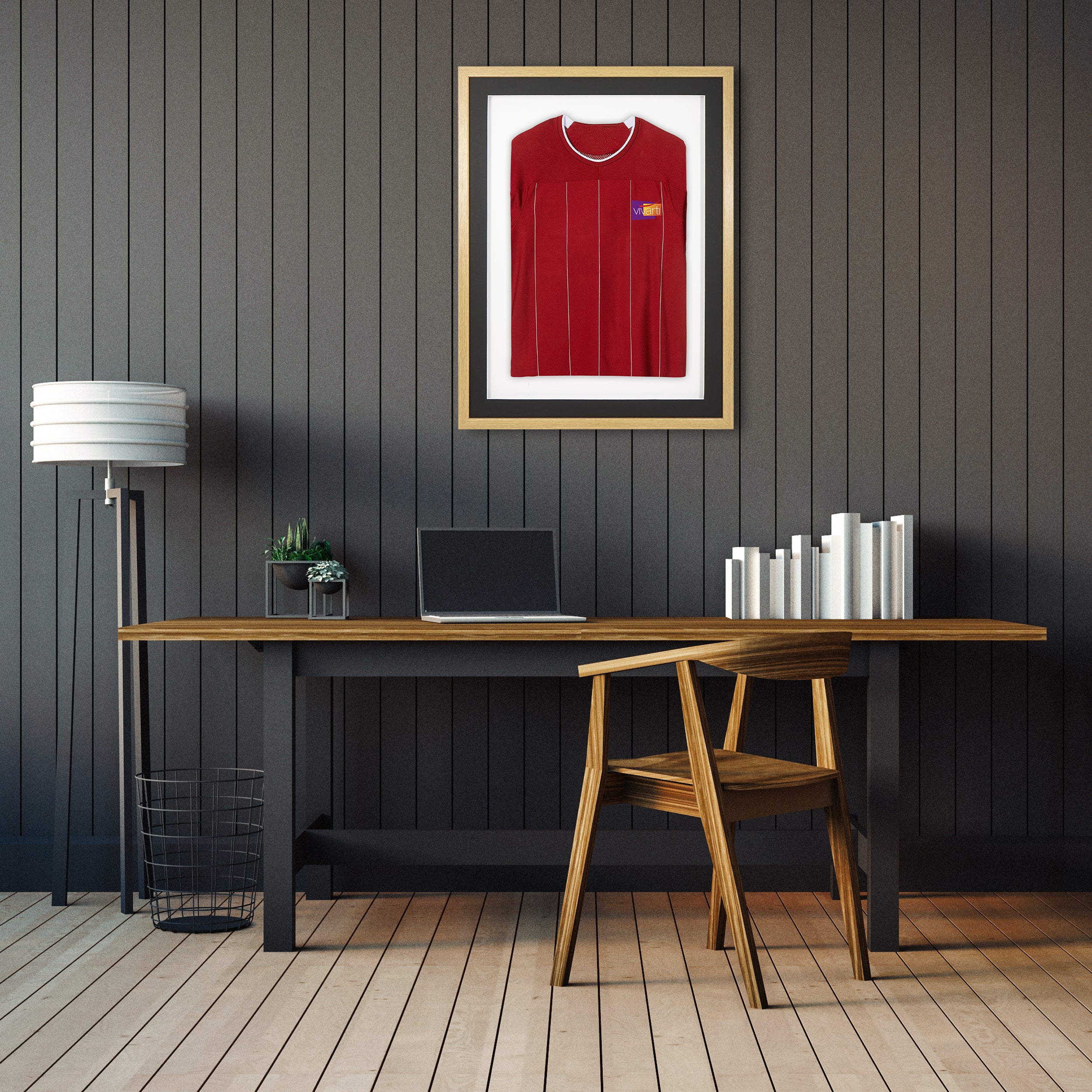 Vivarti DIY Sports Shirt Display 3D Oak Frame