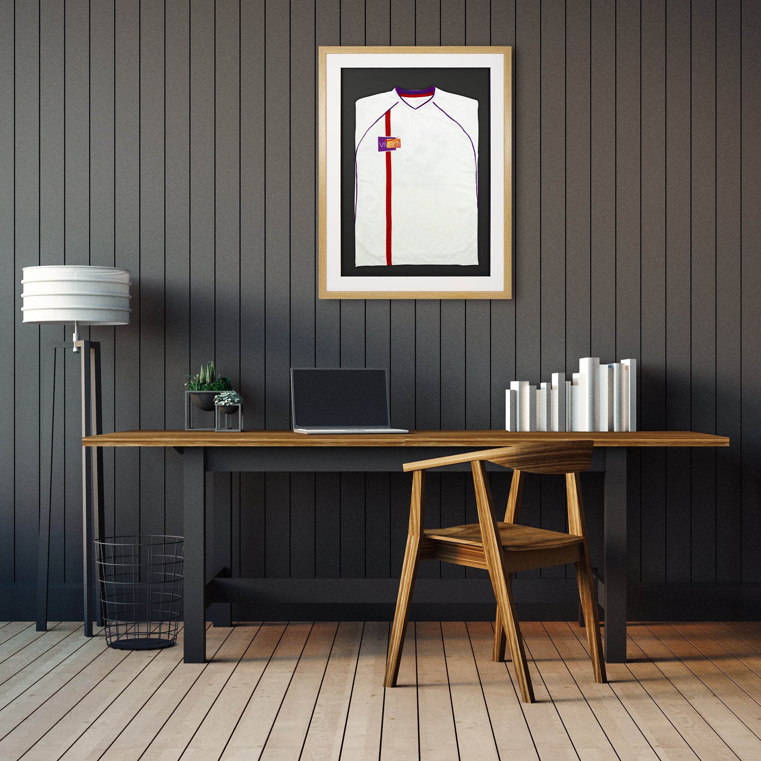 Vivarti DIY Sports Shirt Display 3D Oak Frame